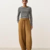 Pantalones tipo globo de mezcla de lyocell y 24 % de lino con costuras Pantalones tipo globo de mezcla de lyocell y 24 % de lino con costuras