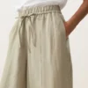 Pantalones tipo globo de mezcla de lyocell y 24 % de lino con costuras Pantalones tipo globo de mezcla de lyocell y 24 % de lino con costuras