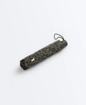 Paraguas ligero con estampado de leopardo