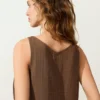 Partes de arriba con cuello en V 100 % algodón Partes de arriba con cuello en V 100 % algodón