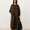 Partes de arriba cuadradas 100 % lino Partes de arriba cuadradas 100 % lino