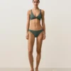 Partes de arriba de bikini con cuello halter de cuadros vichy Partes de arriba de bikini con cuello halter de cuadros vichy