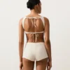 Bikini de talle alto con textura de burbujas