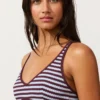 Partes de arriba de bikini halter con textura a rayas Partes de arriba de bikini halter con textura a rayas