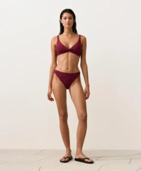 Partes de arriba de bikini halter de jacquard de cuadros mini