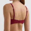 Partes de arriba de bikini halter de jacquard de cuadros mini Partes de arriba de bikini halter de jacquard de cuadros mini