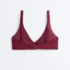 Partes de arriba de bikini halter de jacquard de cuadros mini Partes de arriba de bikini halter de jacquard de cuadros mini