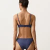 Partes de arriba de bikini triangular de cuadros vichy