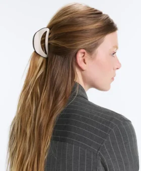 Pinza grande para el pelo con ribete