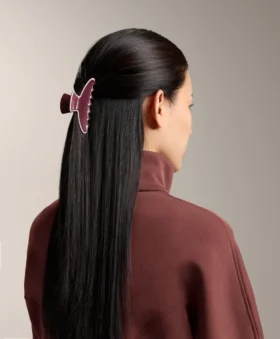 Pinza grande para el pelo con ribete