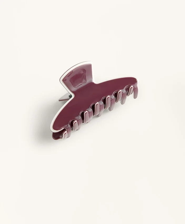 Pinza grande para el pelo con ribete Pinza grande para el pelo con ribete