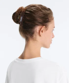 Pinza para el pelo con estampado de cuadros