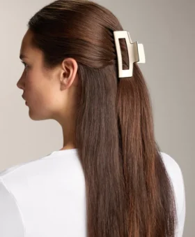 Pinza para el pelo cuadrada mediana