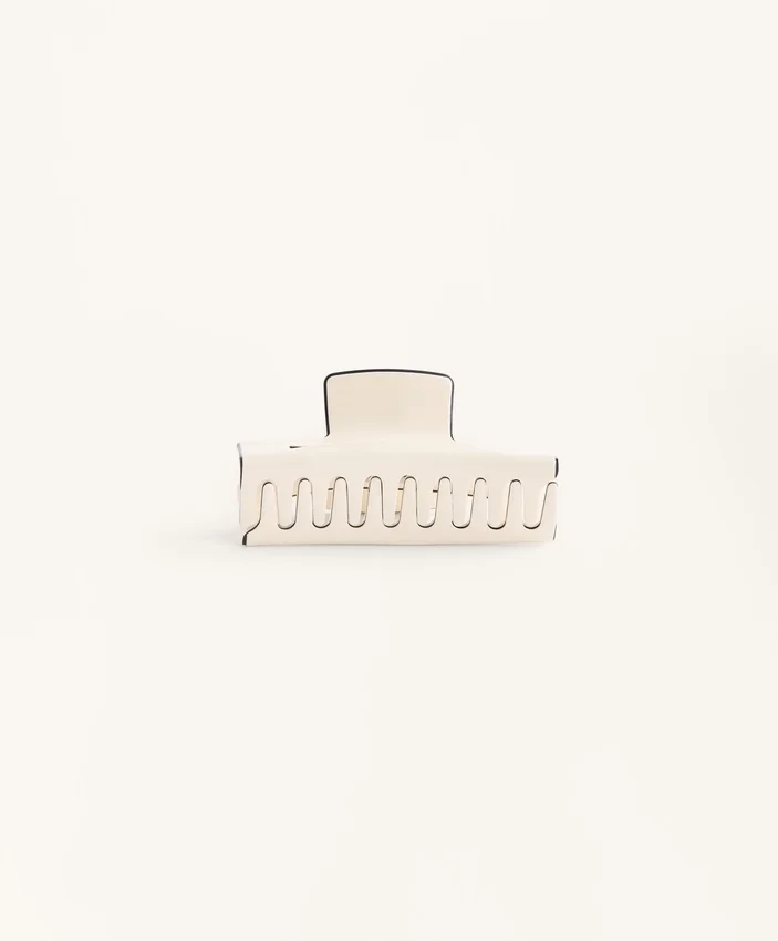 Pinza para el pelo cuadrada mediana Pinza para el pelo cuadrada mediana