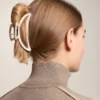 Pinza para el pelo grande metalizada Pinza para el pelo grande metalizada