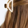 Pinza para el pelo grande metalizada Pinza para el pelo grande metalizada