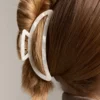 Pinza para el pelo grande metalizada Pinza para el pelo grande metalizada