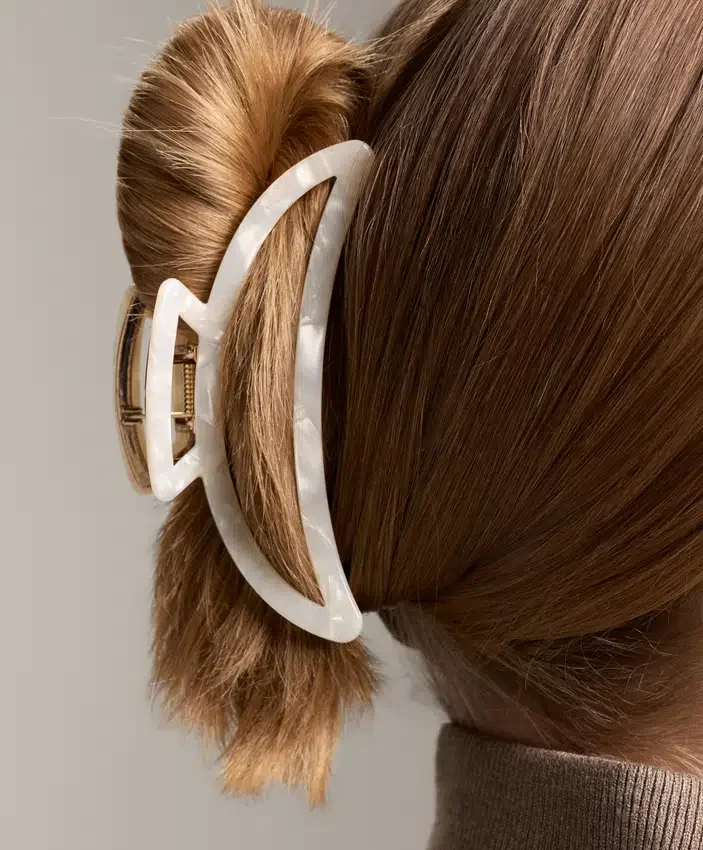 Pinza para el pelo grande metalizada Pinza para el pelo grande metalizada