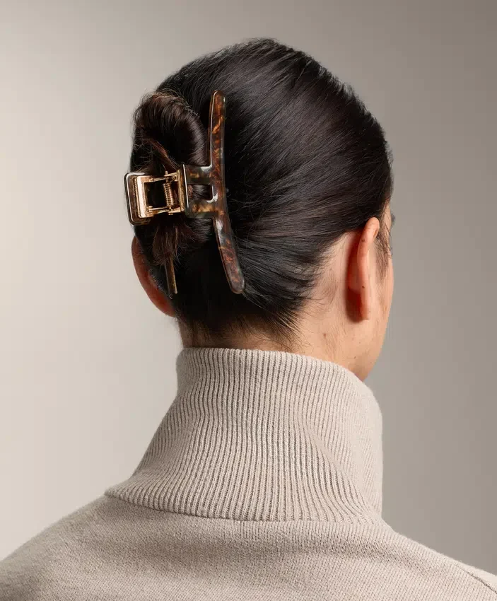 Pinza para el pelo grande metalizada Pinza para el pelo grande metalizada