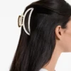 Pinza para el pelo grande metalizada Pinza para el pelo grande metalizada