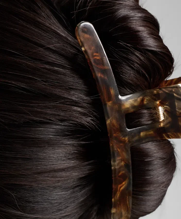 Pinza para el pelo grande metalizada Pinza para el pelo grande metalizada