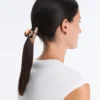 Pinza para el pelo mediana con estampado de carey Pinza para el pelo mediana con estampado de carey
