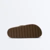 Sandalias de plataforma de piel serraje con hebilla Sandalias de plataforma de piel serraje con hebilla