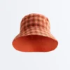 Sombreros de pescador reversibles de mezcla de algodón a cuadros Sombreros de pescador reversibles de mezcla de algodón a cuadros