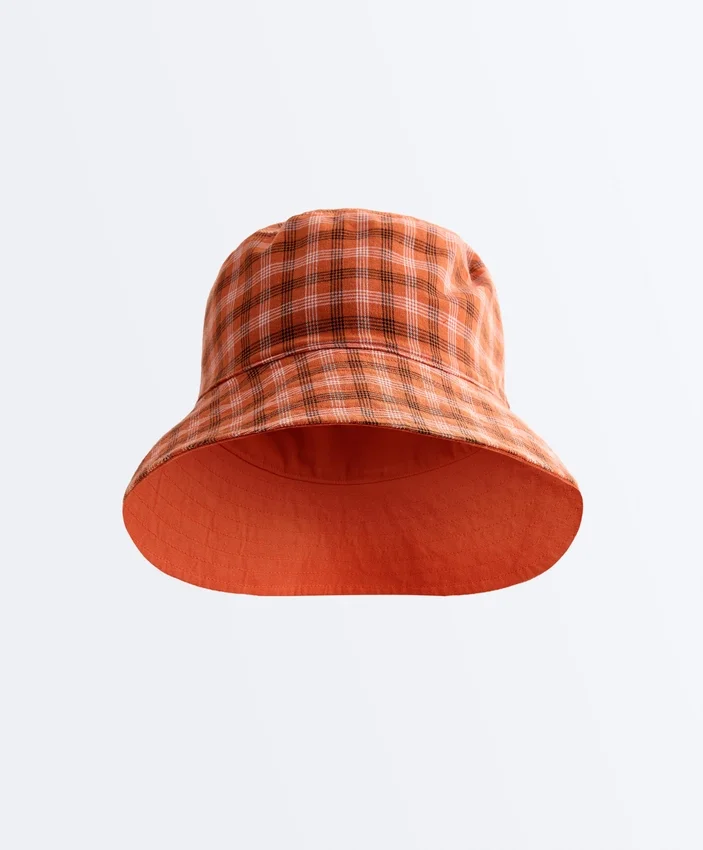 Sombreros de pescador reversibles de mezcla de algodón a cuadros Sombreros de pescador reversibles de mezcla de algodón a cuadros