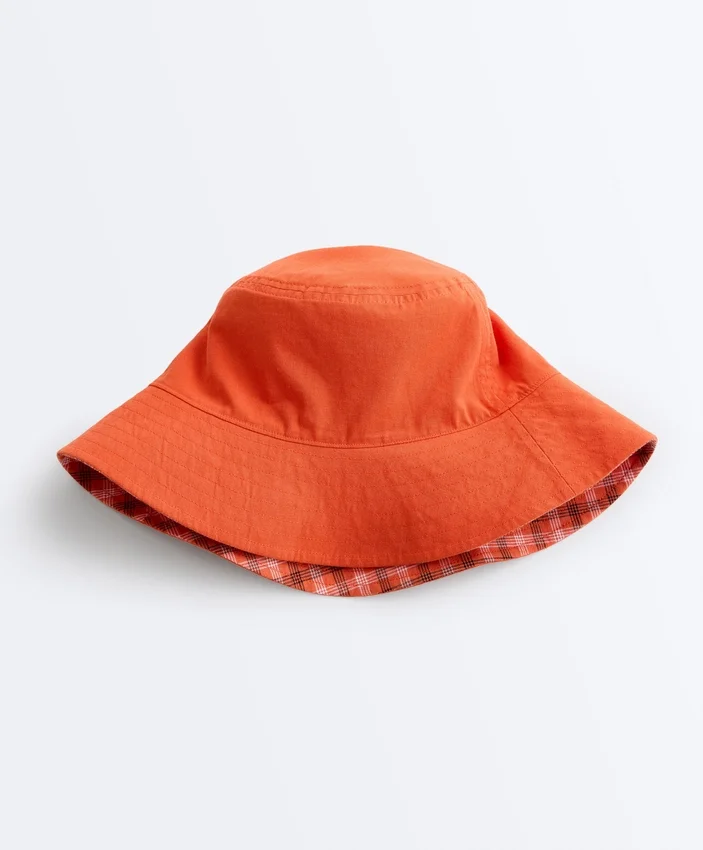 Sombreros de pescador reversibles de mezcla de algodón a cuadros Sombreros de pescador reversibles de mezcla de algodón a cuadros
