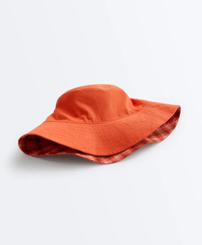 Sombreros de pescador reversibles de mezcla de algodón a cuadros Sombreros de pescador reversibles de mezcla de algodón a cuadros