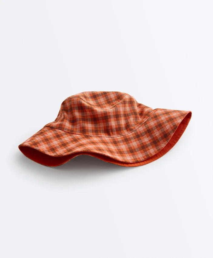 Sombreros de pescador reversibles de mezcla de algodón a cuadros Sombreros de pescador reversibles de mezcla de algodón a cuadros