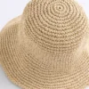 Sombreros de pescador trenzados con efecto rafia