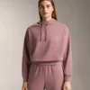Sudadera con capucha de corte recto y modal cepillado