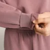 Sudadera con capucha de corte recto y modal cepillado