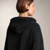 Sudadera con capucha de corte recto y modal cepillado Sudadera con capucha de corte recto y modal cepillado