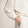 Sudadera con capucha de corte recto y modal cepillado Sudadera con capucha de corte recto y modal cepillado