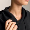 Sudadera con capucha de corte recto y modal cepillado Sudadera con capucha de corte recto y modal cepillado