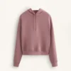 Sudadera con capucha de corte recto y modal cepillado