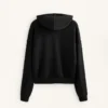 Sudadera con capucha de corte recto y modal cepillado Sudadera con capucha de corte recto y modal cepillado