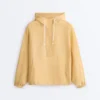 Sudadera con media cremallera, bolsillo delantero, mezcla de lyocell y 24 % de lino