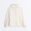 Sudadera con media cremallera, bolsillo delantero, mezcla de lyocell y 24 % de lino