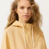 Sudadera con media cremallera, bolsillo delantero, mezcla de lyocell y 24 % de lino