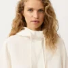 Sudadera con media cremallera, bolsillo delantero, mezcla de lyocell y 24 % de lino
