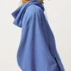 Sudadera con media cremallera, bolsillo delantero, mezcla de lyocell y 24 % de lino