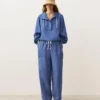 Sudadera con media cremallera, bolsillo delantero, mezcla de lyocell y 24 % de lino