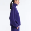 Sudadera con media cremallera y modal cepillado Sudadera con media cremallera y modal cepillado
