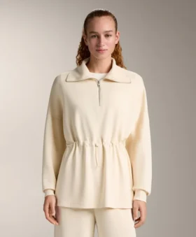 Sudadera con media cremallera y modal Soft Touch
