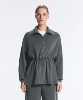 Sudadera con media cremallera y modal Soft Touch