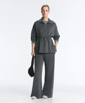 Sudadera con media cremallera y modal Soft Touch